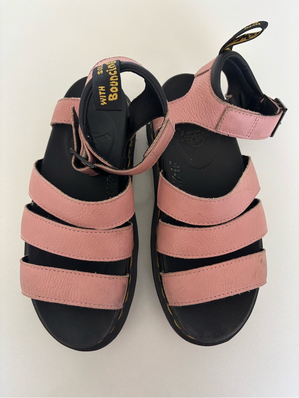 Dr. Martens Pink Strappy Sandals
